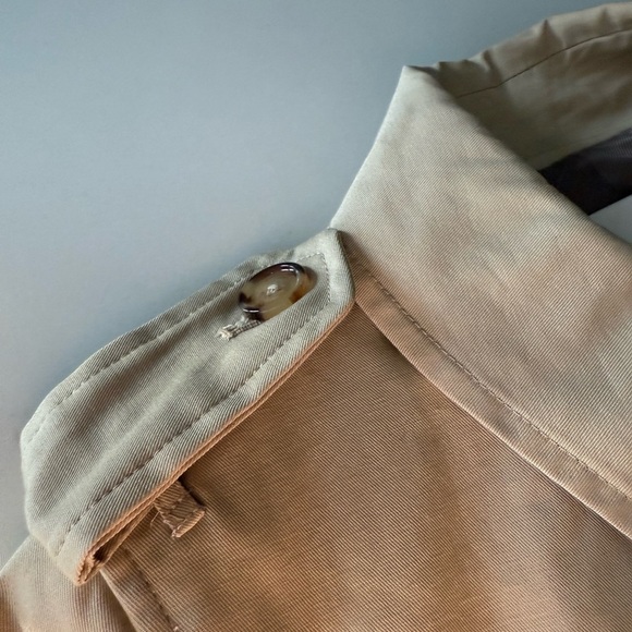 EUC-Mango Classic Tan Trench Coat- Sz small - Picture 8 of 9